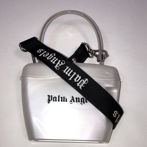 Palm Angels Off-white Padlock Shoulder plastic Bag